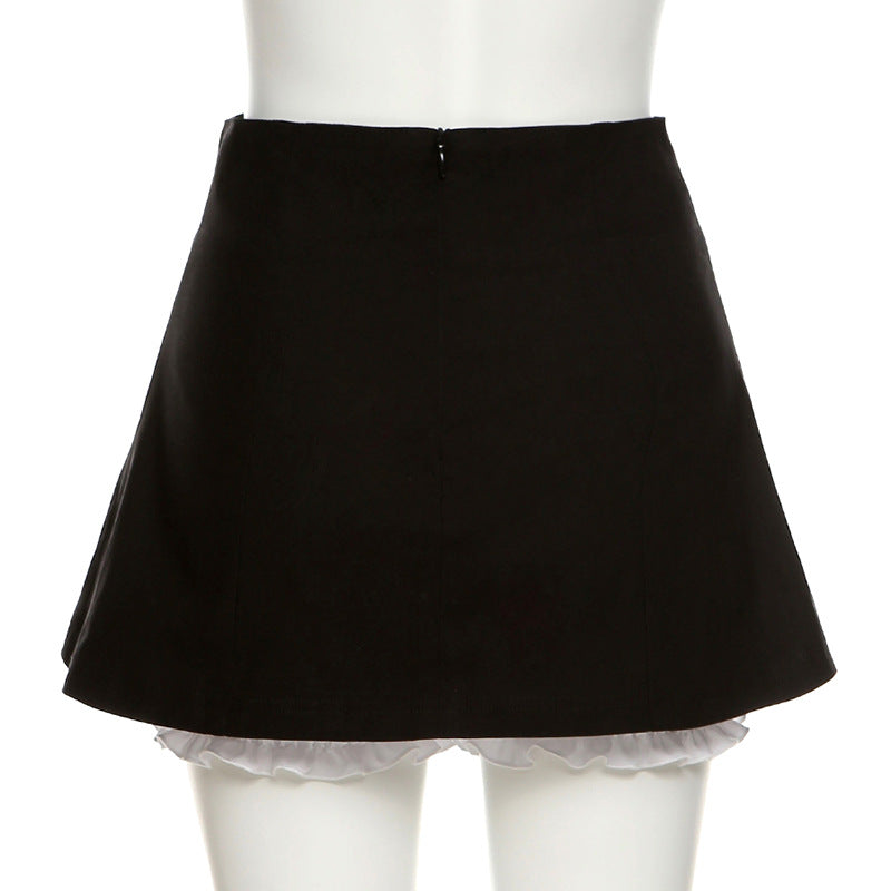 Woman Black Fashionable Temperament  Short Skirts - Chic Boutique