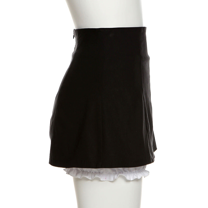 Woman Black Fashionable Temperament  Short Skirts - Chic Boutique